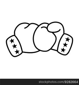 Boxing glove icon vector on trendy design