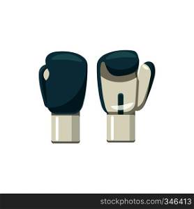 Boxing gloves icon in cartoon style on a white background. Boxing gloves icon, cartoon style