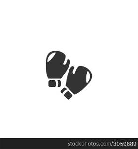 Boxing gloves icon logo vector design