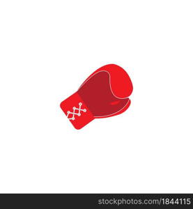 Boxing gloves sport element vector illustration flat design.