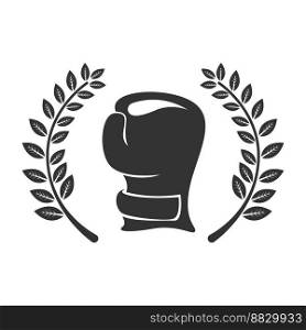 Boxing logo icon design illustration