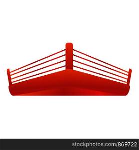 Boxing ring icon. Cartoon of boxing ring vector icon for web design isolated on white background. Boxing ring icon, cartoon style