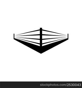 boxing ring icon logo vector design template