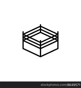 boxing ring icon vector design templates white on background
