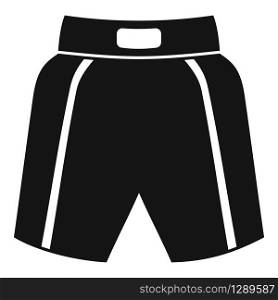 Boxing shorts icon. Simple illustration of boxing shorts vector icon for web design isolated on white background. Boxing shorts icon, simple style