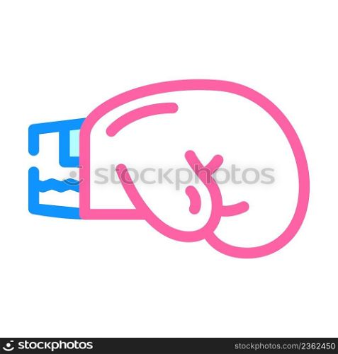 boxing sport color icon vector. boxing sport sign. isolated symbol illustration. boxing sport color icon vector illustration