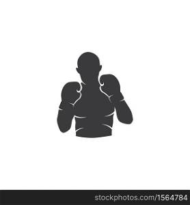 Boxing sport element vector flat design