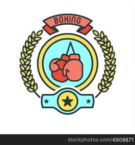 Boxing. Vector logo, symbol, isolated on white background.