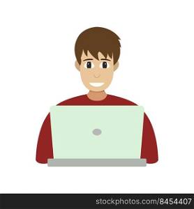 Boy at the computer