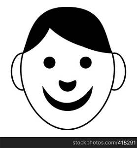 Boy icon. Simple illustration of boy vector icon for web. Boy icon, simple style