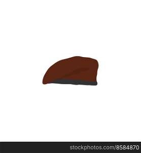 Boy scout beret hat logo vector template