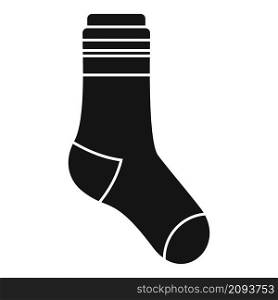 Boy sock icon simple vector. Winter boy sock. Sport collection. Boy sock icon simple vector. Winter boy sock
