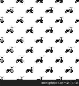 Boy tricycle pattern seamless vector repeat geometric for any web design. Boy tricycle pattern seamless vector