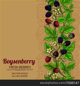 boysenberry vector pattern on color background. boysenberry vector background