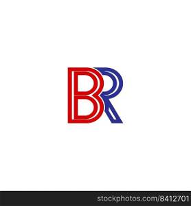 BR letter logo design vector template