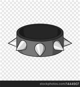 Bracelet with metal spikes icon. Cartoon illustration of bracelet with metal spikes vector icon for web. Bracelet with metal spikes icon, cartoon style