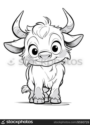 Brahman Coloring Page for Kids — Stockphotos.com