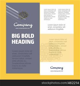 Brain Business Company Poster Template. with place for text and images. vector background