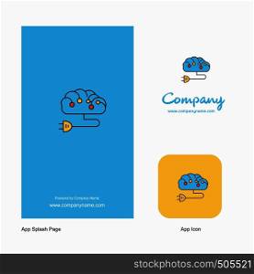Brain circuit Company Logo App Icon and Splash Page Design. Creative Business App Design Elements