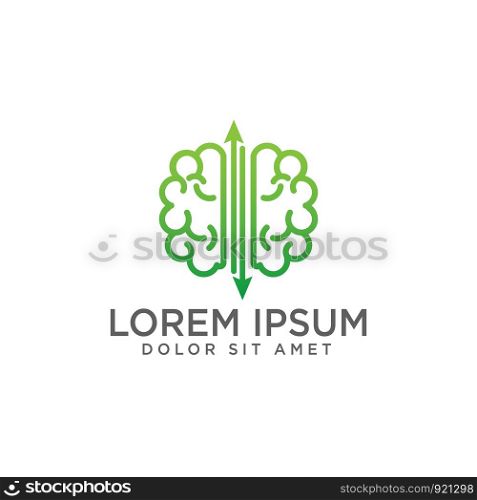 brain concept logo template vector illustration and inspiration, ready use for your brand