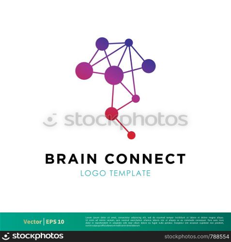 Brain Connection Icon Vector Logo Template Illustration Design. Vector EPS 10.