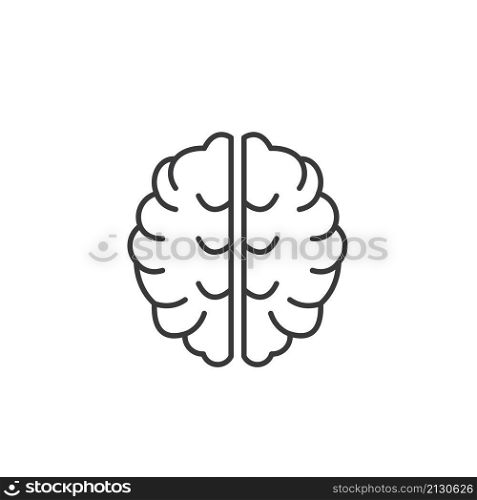 brain head vector illustration design template