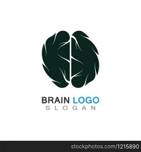 Brain health logo creative illustration icon template design