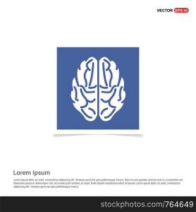 Brain icon - Blue photo Frame