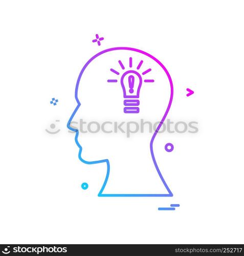 Brain icon design vector