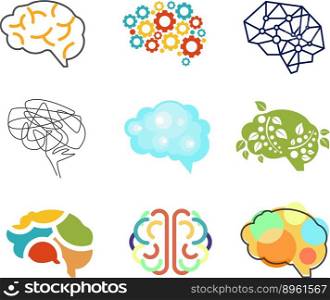 Brain icon vector image