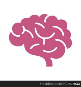  Brain icon vector on trendy style for design and print