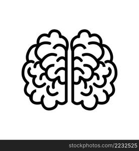 Brain icon vector sign and symbol trendy design