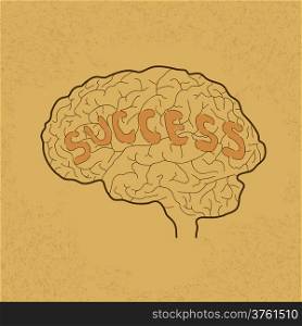 Brain Idea for Success or Inspiration , eps10 vector format