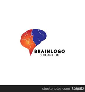  Brain logo designs concept vector, Health Brain Pulse logo, Brain care  logo template vector