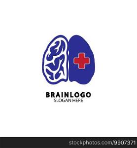  Brain logo designs concept vector, Health Brain Pulse logo, Brain care  logo template vector