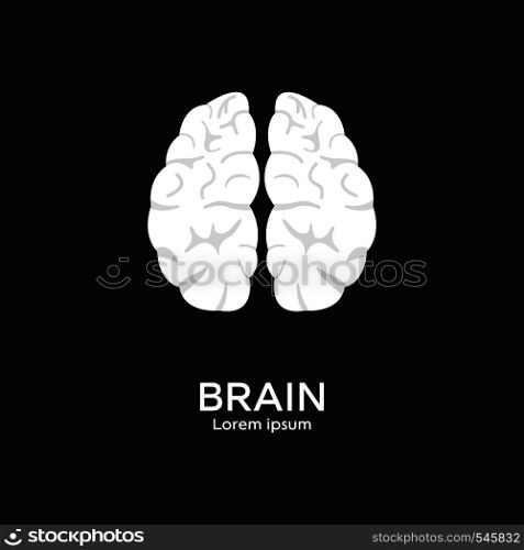 Brain logo template. Mind, intelligence concept. Clean and modern vector illustration for design, web.
