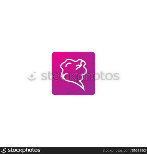 Brain logo template vector icon design