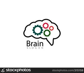 Brain Logo Template vector icon illustration design