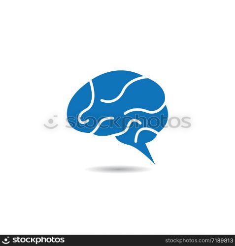 Brain logo template vector icon illustration design