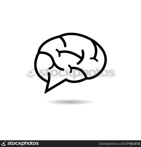 Brain logo template vector icon illustration design