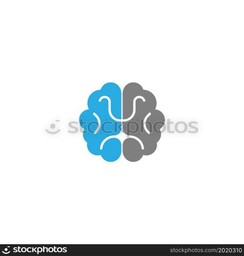 Brain Logo vector icon Template illustration