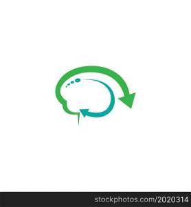 Brain Logo vector icon Template illustration
