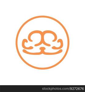 Brain logo vector illustration icon template design