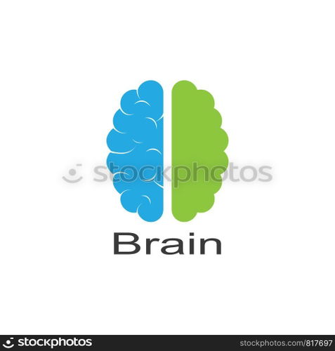 Brain Logo vector Template