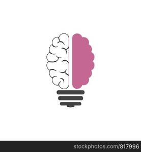 Brain Logo vector Template