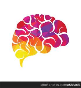 Brain logo vector template design. Brainstorm Logo ideas. Neurology Logo Think idea concept. 