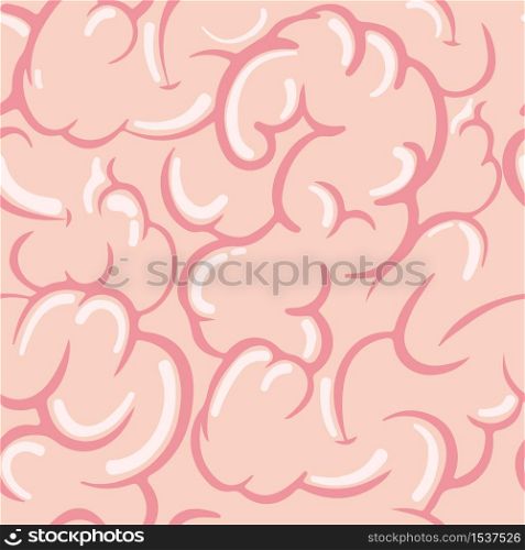Brain meanders seamless pattern. Abstract design of pink brain tissues convolutions creative anatomical ideological decorative ornament surgically vector accurate wave line patterns.. Brain meanders seamless pattern. Abstract design of pink brain tissues convolutions creative anatomical.