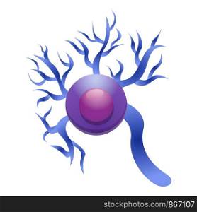 Brain neuron icon. Cartoon of brain neuron vector icon for web design isolated on white background. Brain neuron icon, cartoon style
