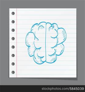 brain on paper