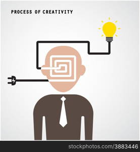 Brain opening concept.Creative brain abstract vector logo design template. Corporate business industrial creative logotype symbol. Vector illustration